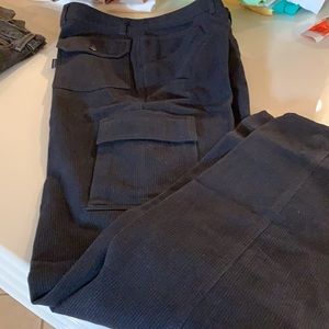 John Twig Cargo pants made in Italy size 46 dark blue 98% cotton